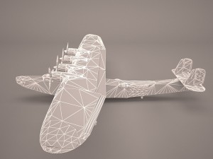 kawanishi george h6k Modello 3D