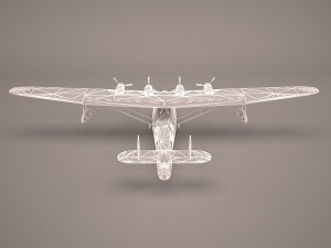 kawanishi george h6k Modello 3D