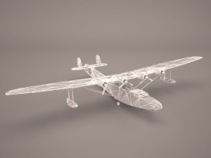kawanishi george h6k Modello 3D