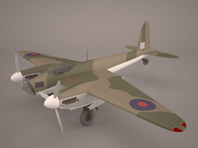 de havilland dh-98 3D 모델 .c4d .max .obj .3ds .fbx .stl .blend 