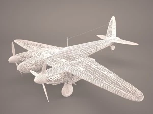 de havilland dh-98 3D Model