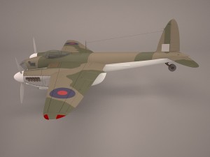 de havilland dh-98 3D 모델