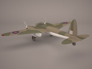 de havilland dh-98 3D 모델