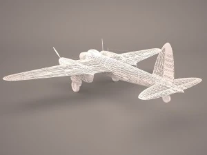 de havilland dh-98 3D Model