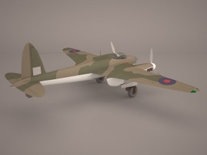 de havilland dh-98 3D 모델