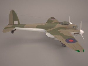 de havilland dh-98 3D 모델