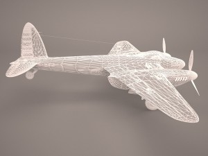 de havilland dh-98 3D 모델