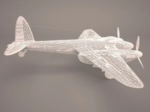 de havilland dh-98 3D Model