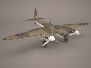 de havilland dh-98 3D 모델