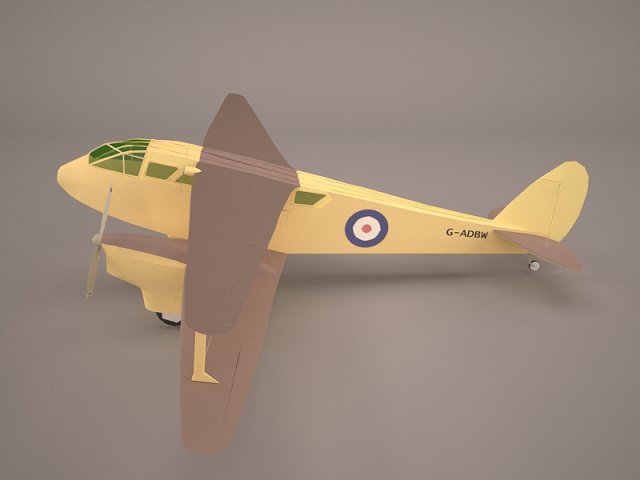 the consolidated model 14 fleet biplane Model 3D .c4d .max .obj .3ds .fbx .stl .blend 
