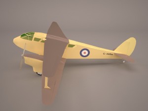 the consolidated model 14 fleet biplane Model 3D
