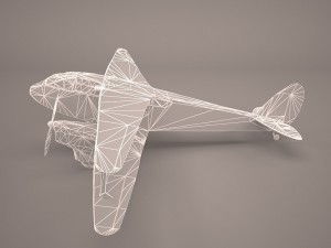 the consolidated model 14 fleet biplane Model 3D
