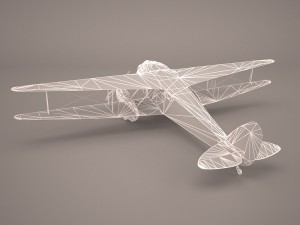 the consolidated model 14 fleet biplane Model 3D