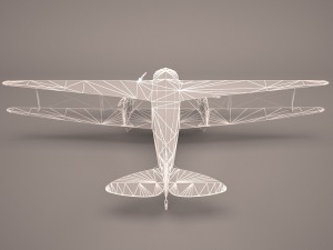 the consolidated model 14 fleet biplane Model 3D