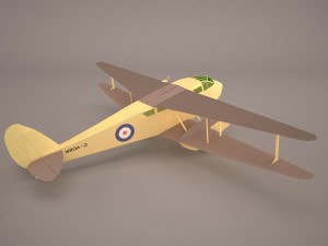 the consolidated model 14 fleet biplane Model 3D