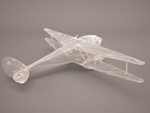 the consolidated model 14 fleet biplane Model 3D
