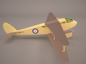the consolidated model 14 fleet biplane Model 3D
