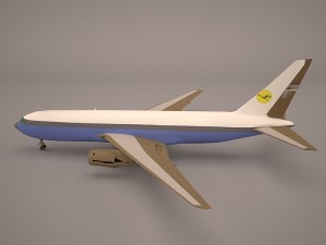 boeing 767-8i lufthansa 3D Model