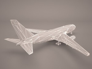 boeing 767-8i lufthansa 3D Model