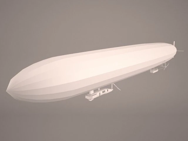 hindenburg airship 3D Model .c4d .max .obj .3ds .fbx .stl .blend 