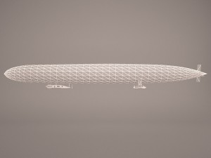hindenburg airship 3D Модель