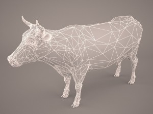 cow 3d model Modello 3D