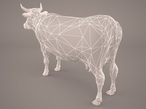 cow 3d model Modello 3D
