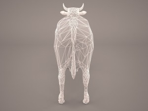 cow 3d model Modello 3D