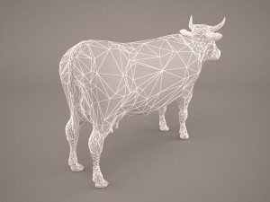 cow 3d model Modello 3D