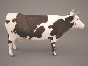 cow 3d model Modello 3D