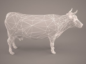 cow 3d model Modello 3D