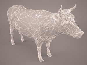 cow 3d model Modello 3D