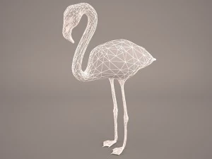 phoenicopterus roseus greater flamingo 3D Model