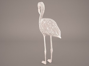 phoenicopterus roseus greater flamingo Modèle 3D