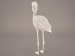 phoenicopterus roseus greater flamingo 3D Model