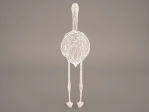 phoenicopterus roseus greater flamingo 3D Model
