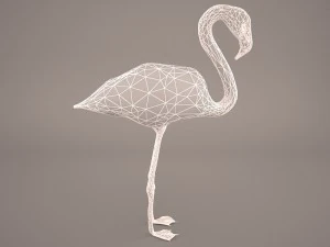 phoenicopterus roseus greater flamingo 3D Model