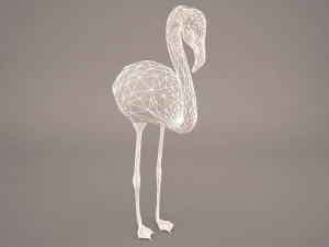 phoenicopterus roseus greater flamingo 3D Model