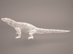 komodo dragon 3D मॉडल