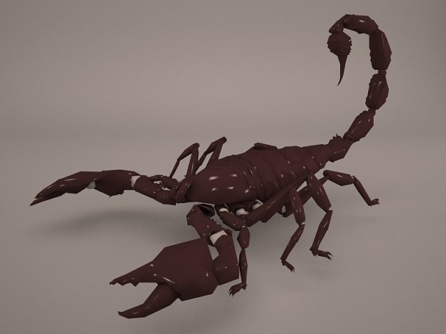 scorpion 3D Модель .c4d .max .obj .3ds .fbx .stl .blend 