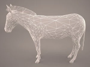 зебра 3D Модель