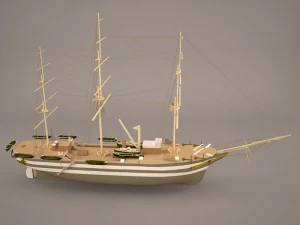 ł&oacute;dź z Belfastu Model 3D