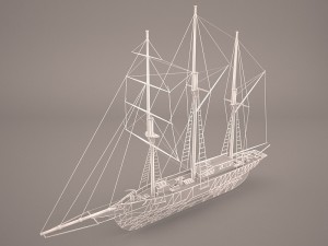 amphi boat 3D Model