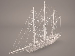 amphi boat 3D Model