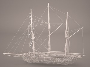 amphi boat 3D Model