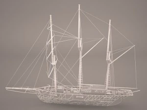 amphi boat 3D Model
