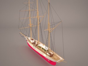 amphi boat 3D Model