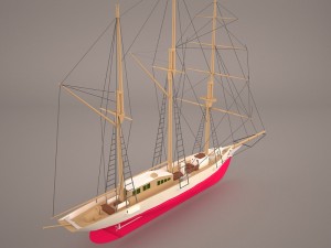 amphi boat 3D Model