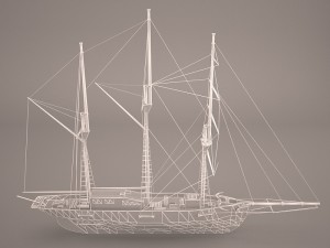 amphi boat 3D Model