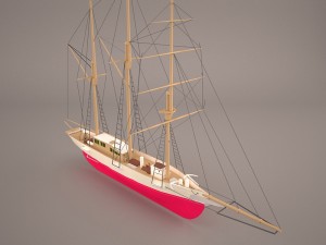 amphi boat 3D Model